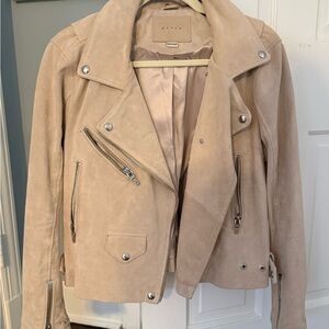Blank NYC Suede Moto Jacket - Blush